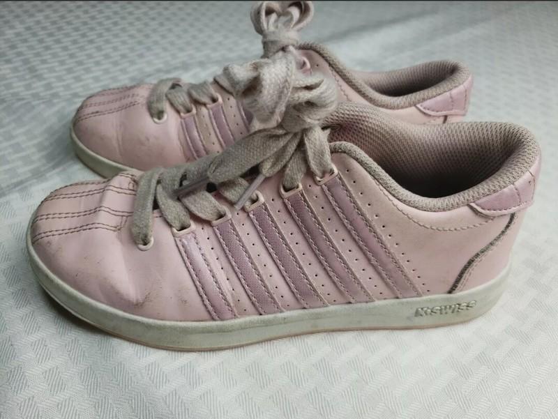 K-Swiss Big Kids Size 2 Pink Casual Leather Sneakers 53643-688 Kids Youth Sz 2