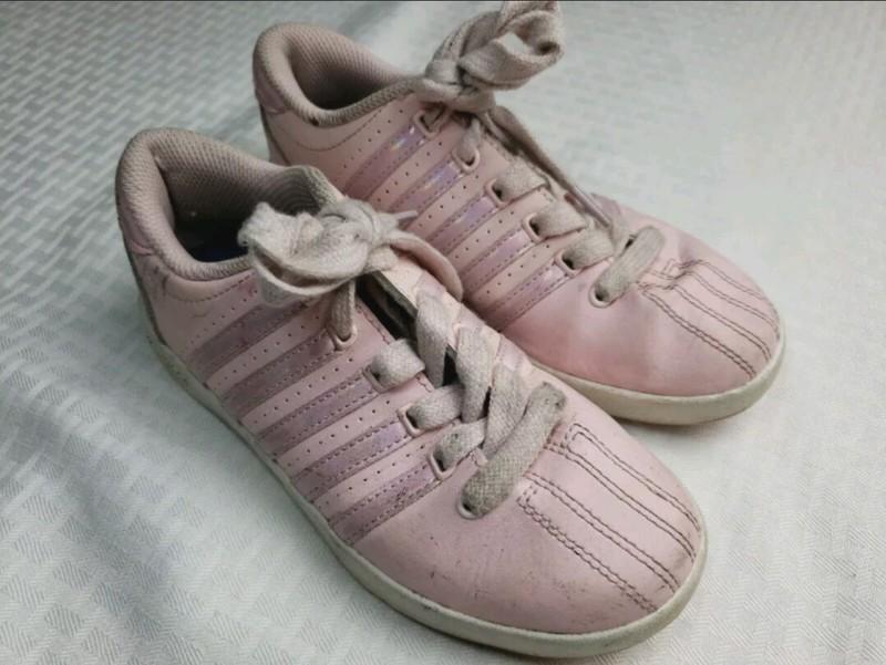 K-Swiss Big Kids Size 2 Pink Casual Leather Sneakers 53643-688 Kids Youth Sz 2