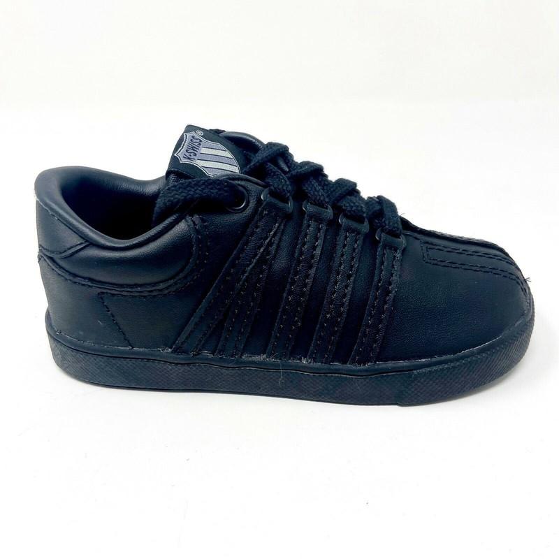 K-Swiss Classic Triple Black Infant Baby Casual Shoes Sneakers 20144