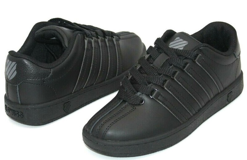K-Swiss Classic VN Varsity Low Black Black Big Kids Running Trainers Shoes