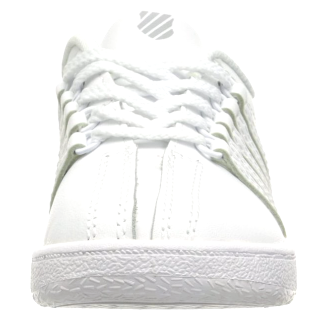 K SWISS CLASSIC VN WHITE/WHITE 23343-912-M LEATHER INFANT TODDLER BABYS SHOE