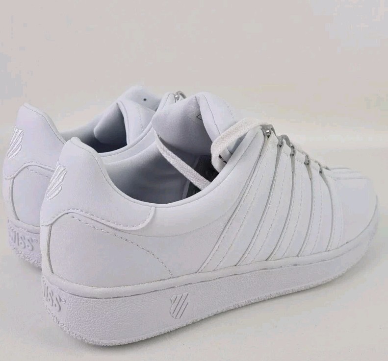 K-Swiss Classics VN 03343101 Men Shoes Sneakers Leather Athletic White SZ 9