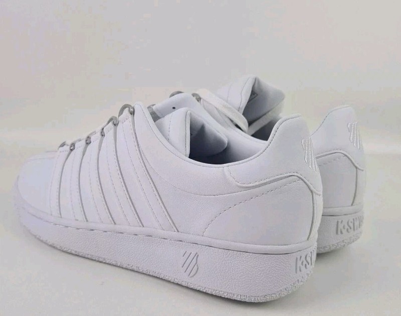 K-Swiss Classics VN 03343101 Men Shoes Sneakers Leather Athletic White SZ 9