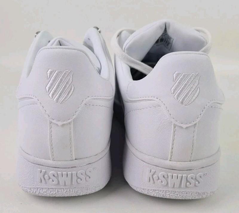 K-Swiss Classics VN 03343101 Men Shoes Sneakers Leather Athletic White SZ 9