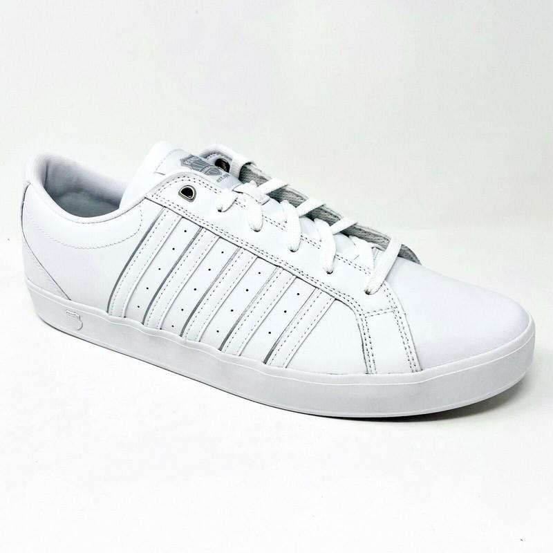 K Swiss Gallen III Triple White Silver Mens Size 14 Casual Sneakers 01977133
