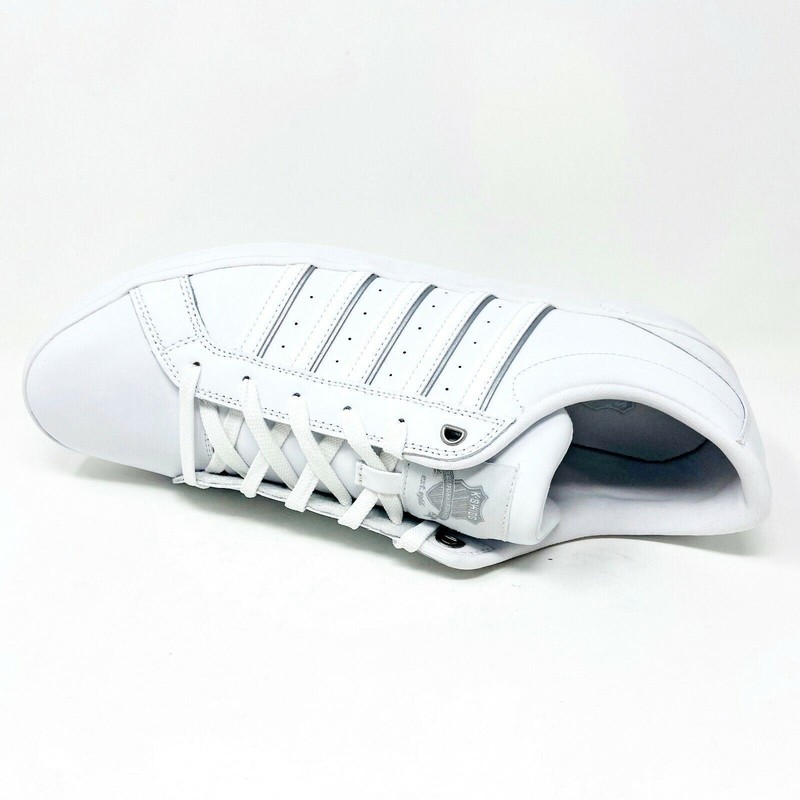 K Swiss Gallen III Triple White Silver Mens Size 14 Casual Sneakers 01977133