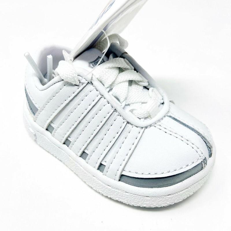 K-Swiss Ramli White Platinum Infant Size 6 Casual Sneakers 2485147