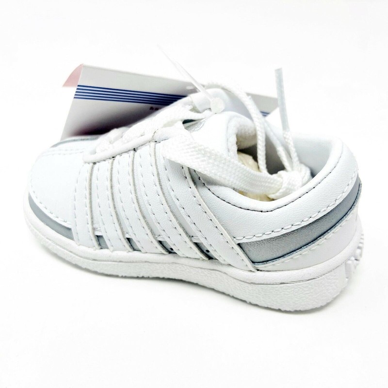 K-Swiss Ramli White Platinum Infant Size 6 Casual Sneakers 2485147