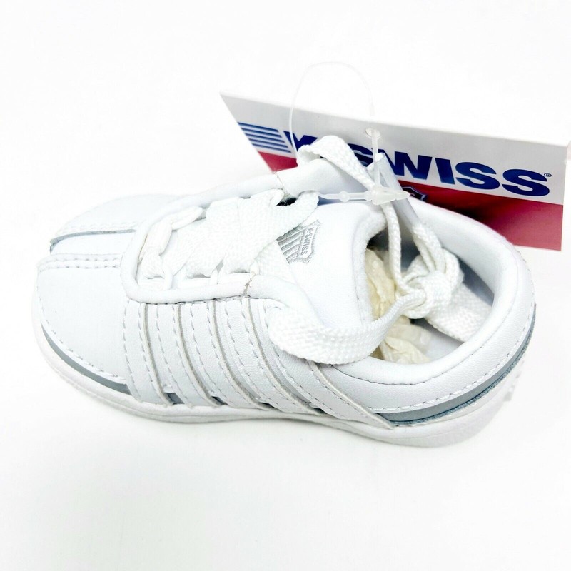 K-Swiss Ramli White Platinum Infant Size 6 Casual Sneakers 2485147