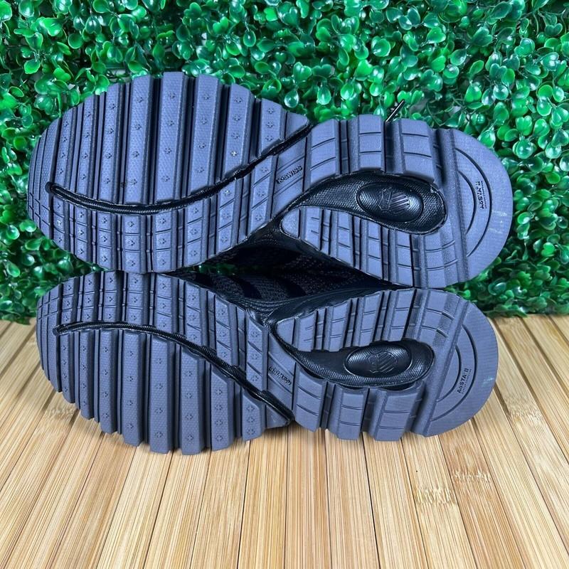 K-SWISS Tube Comfort 200 Boys Black Shoes Sneakers Sz 5