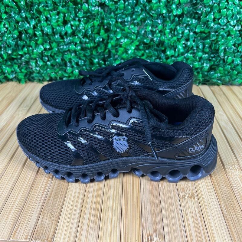 K-SWISS Tube Comfort 200 Boys Black Shoes Sneakers Sz 5
