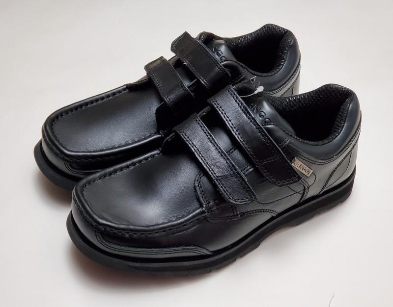 KANGOL Big Kid Slip On Leather Casual Shoes Black