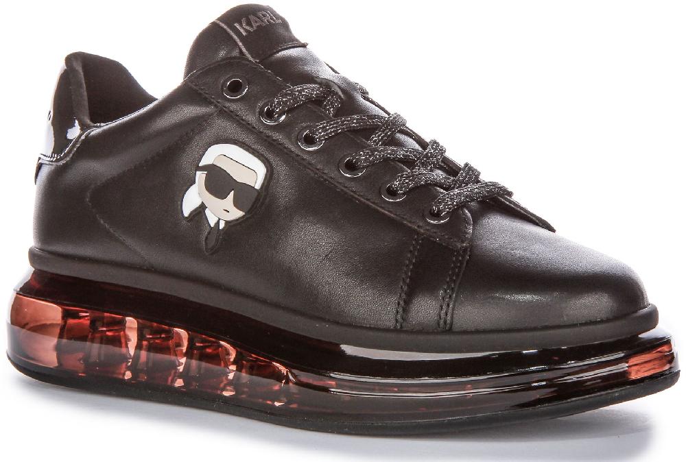 Karl Lagerfeld Lo Lace Up Sole Womens Sneakers In White Black US 5 - 10