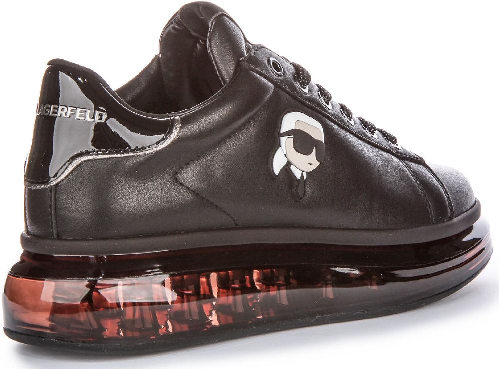 Karl Lagerfeld Lo Lace Up Sole Womens Sneakers In White Black US 5 - 10