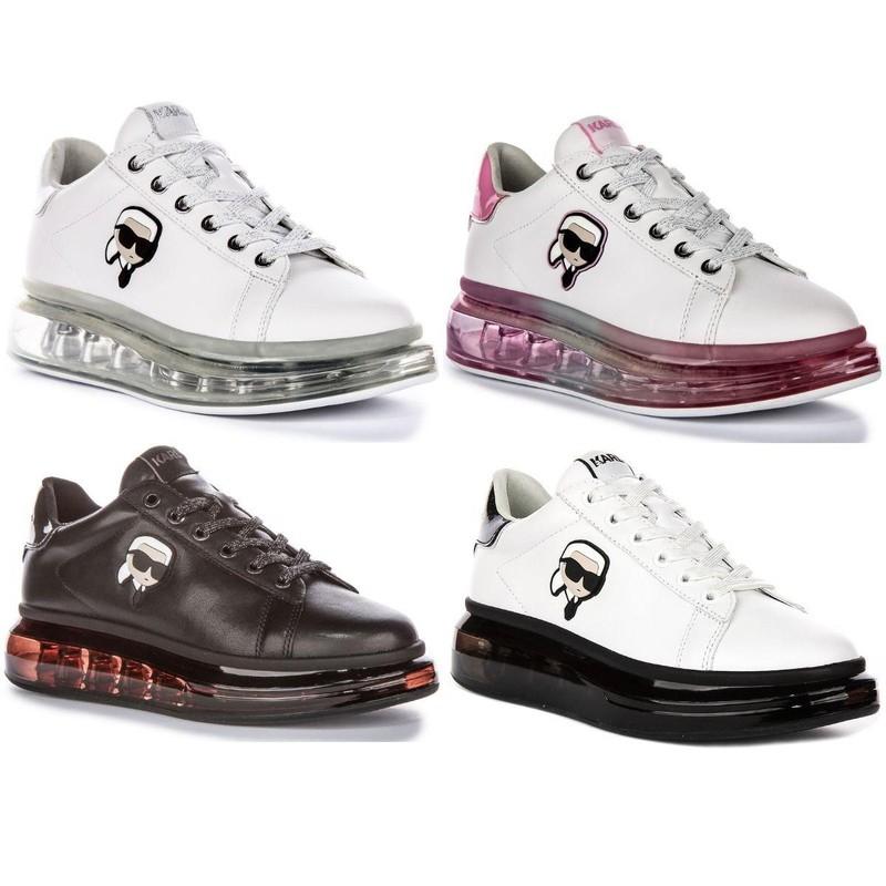 Karl Lagerfeld Lo Lace Up Sole Womens Sneakers In White Black US 5 - 10