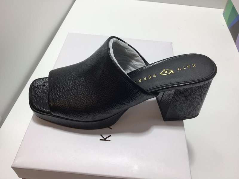 KATY PERRY Women's THE SURRPRISE SLIDE Shoes BLACK Size 9M KP2729-BLK NIB