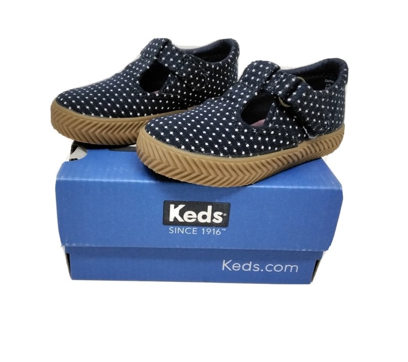 Keds K-Daphne Herring- Big Girl (Various Size)-Flats- Navy White- *New*
