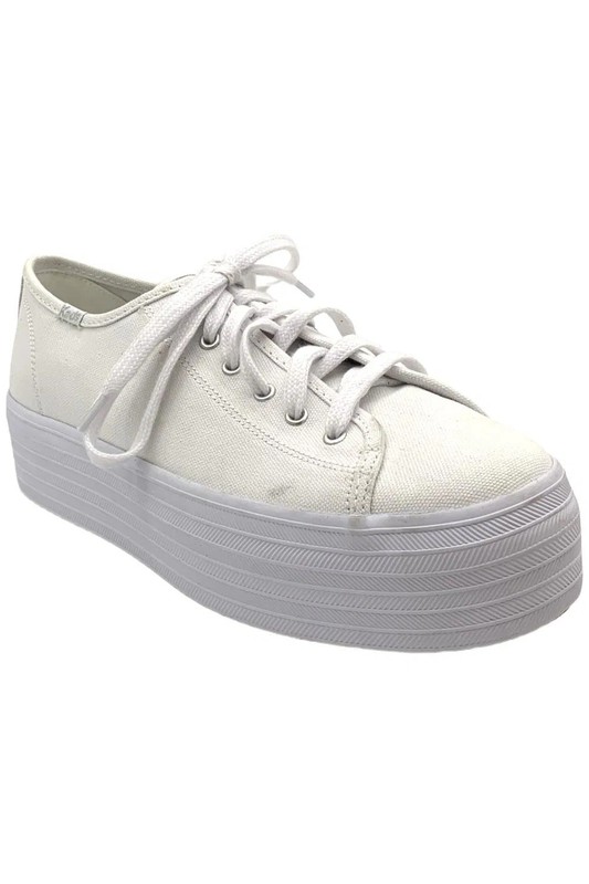 Keds Women's Triple Kick Platform Sneaker White