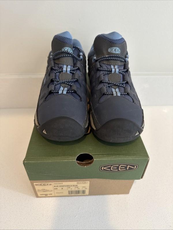 Keen Boys Blue Targhee Low Waterproof Hiking Sneaker Size 3