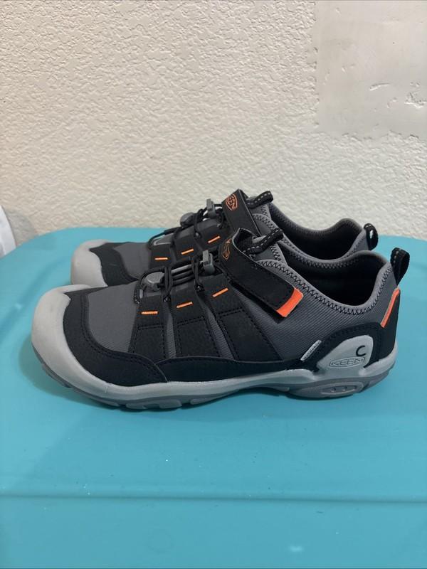 Keen Boys Knotch Hollow 1025881 Gray Orange Casual Shoes Sneakers Size 7