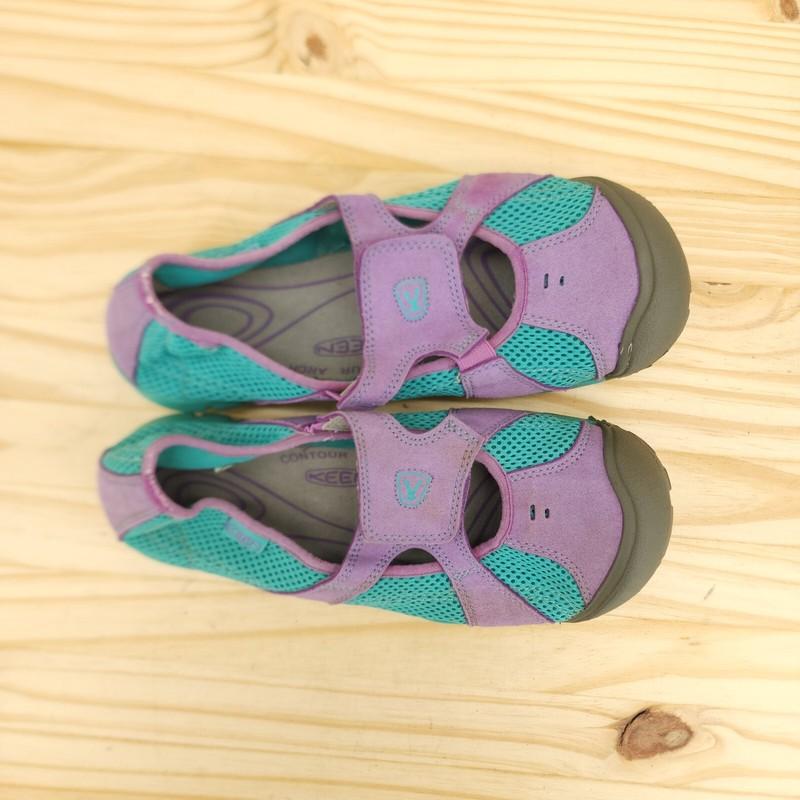 Keen Girls Shoes Sz 6 Blue Purple Outdoor Flats Comfort Water Slip On