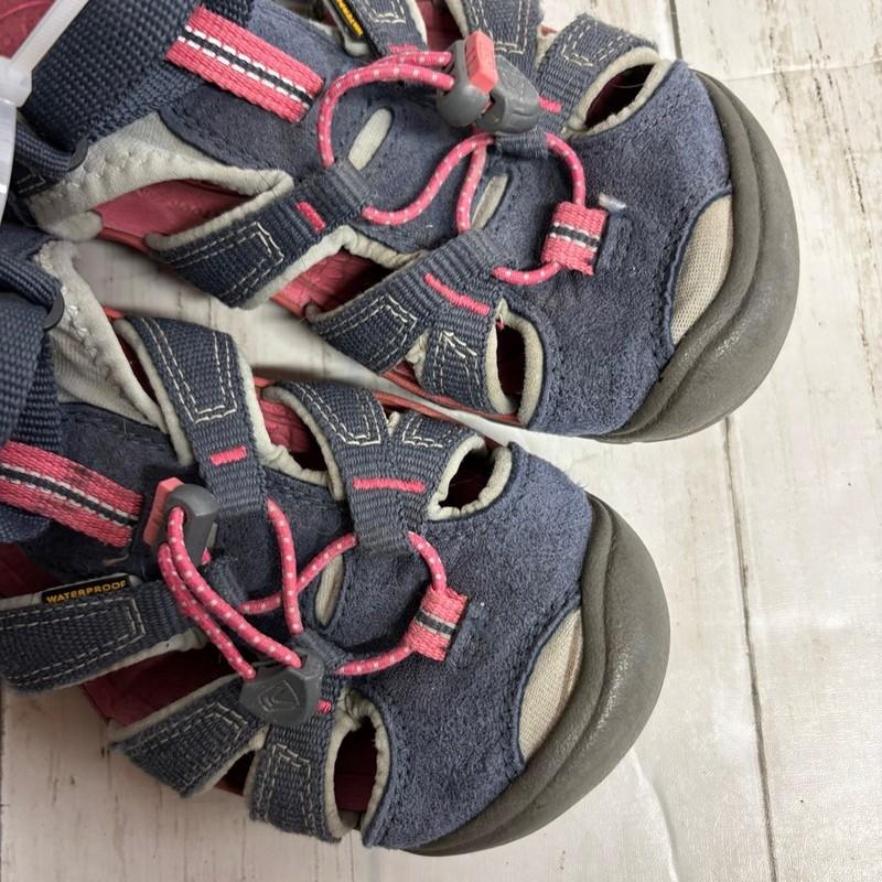 Keen Newport H2 Pink & Blue Sandals Youth Size 2