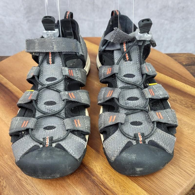 Keen Newport H2 Sandals Boys 5 Gray Closed Toe Hiking Water Shoes Sport Outdoor