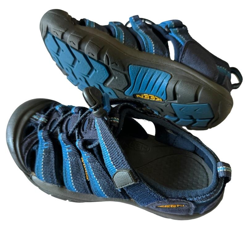Keen Newport H2 Sport Sandals Boys Size 2 Washable Waterproof Blue/Grey Summer