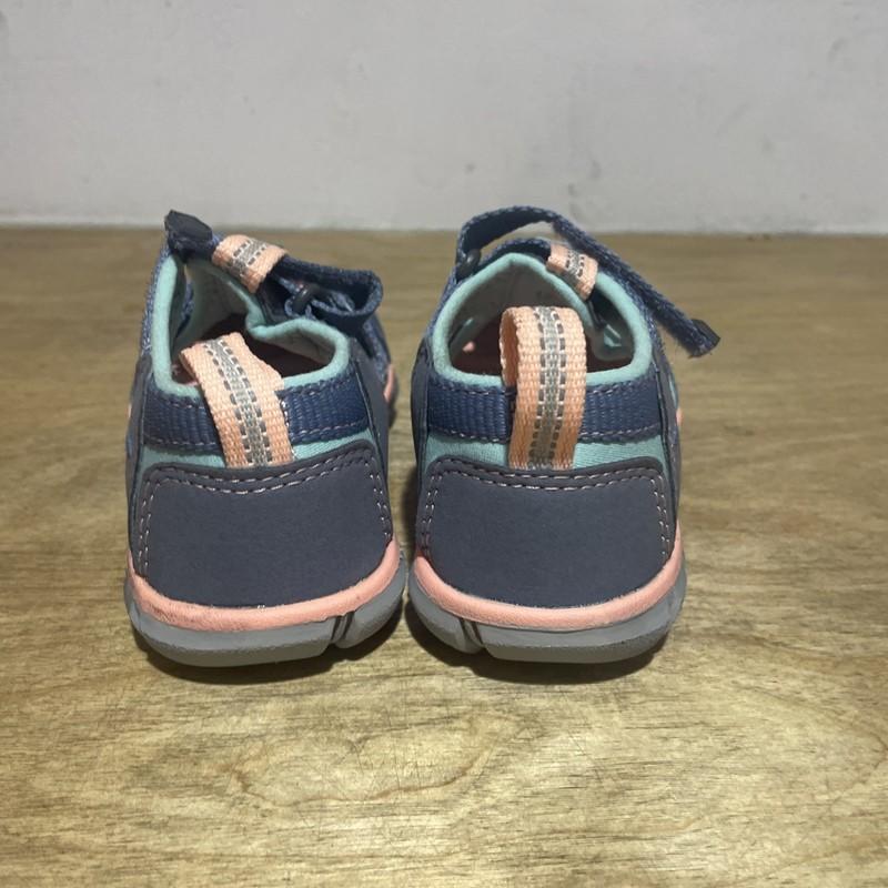 KEEN Seacamp II CNX Youth Sandals Flintstone/Ocean Wave Water-Friendly Size 2
