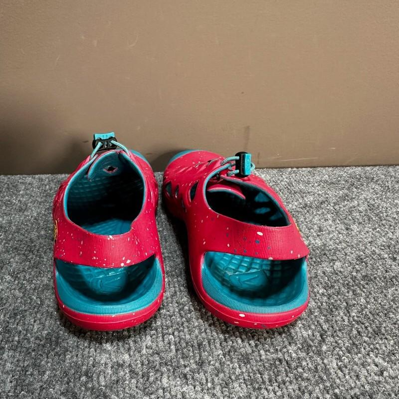 Keen Shoes Girls 4 Pink Splatter Rubber Slip On Rio Slingback Waterproof