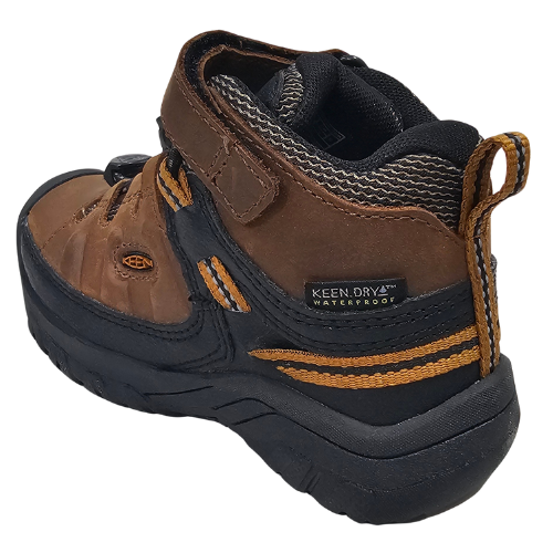 KEEN Targhee Mid WP Dark Earth/Golden Brown Size 9 Little Kid