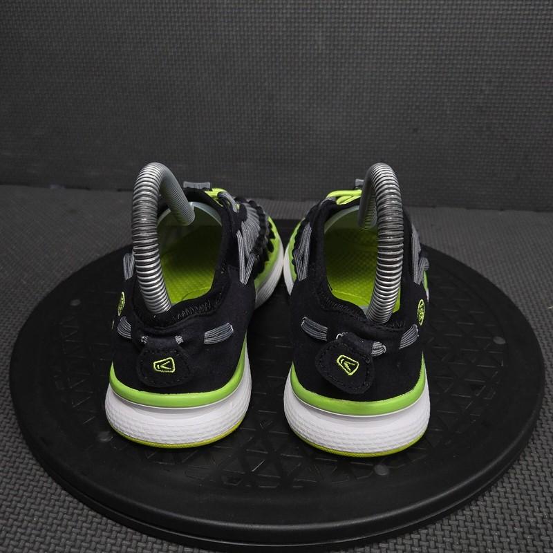 Keen Uneek Sport Sandals Boys Sz 2 Black Green Corded Closed Toe Water Shoes