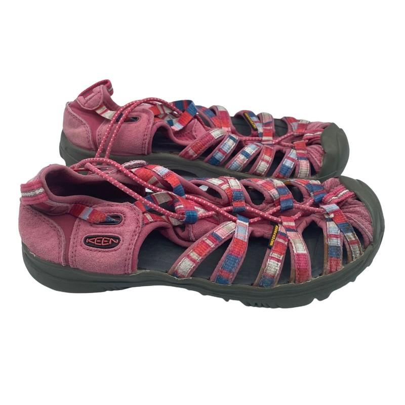 Keen Whisper Raya Sandals Waterproof Pink Outdoors Hiking Kids Girls Size 4