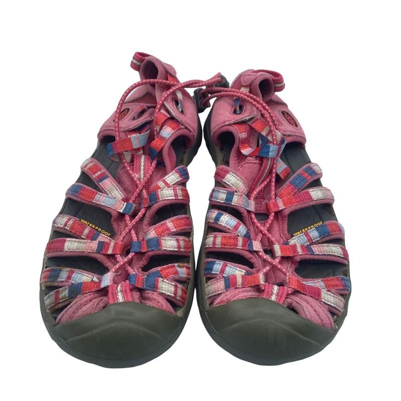 Keen Whisper Raya Sandals Waterproof Pink Outdoors Hiking Kids Girls Size 4