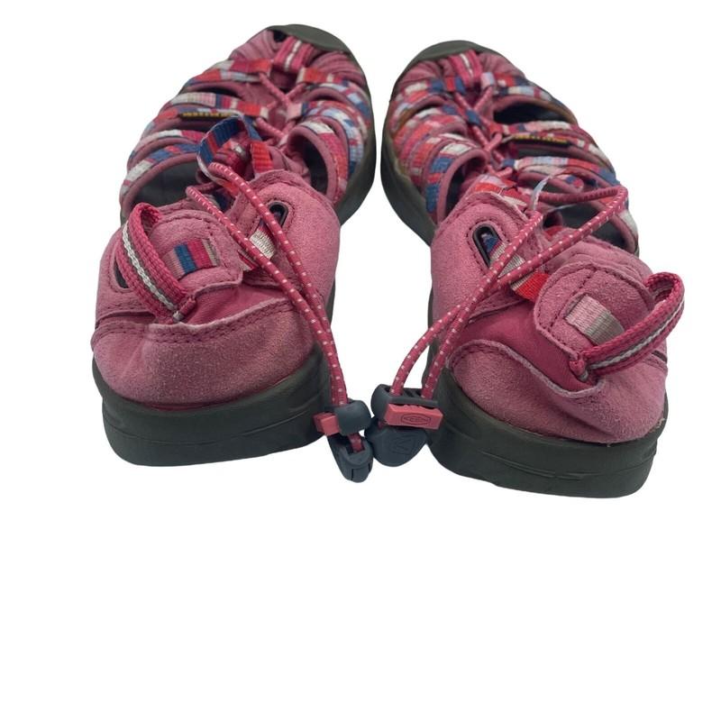 Keen Whisper Raya Sandals Waterproof Pink Outdoors Hiking Kids Girls Size 4