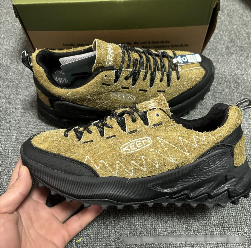 KEEN x GRAMICCI Suede Casual Outdoor Sneakers - Olive
