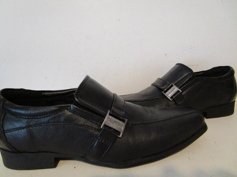 Kenneth Cole Big Boys Magic News Casual Dress Slip On Loafers Black Size 6.5