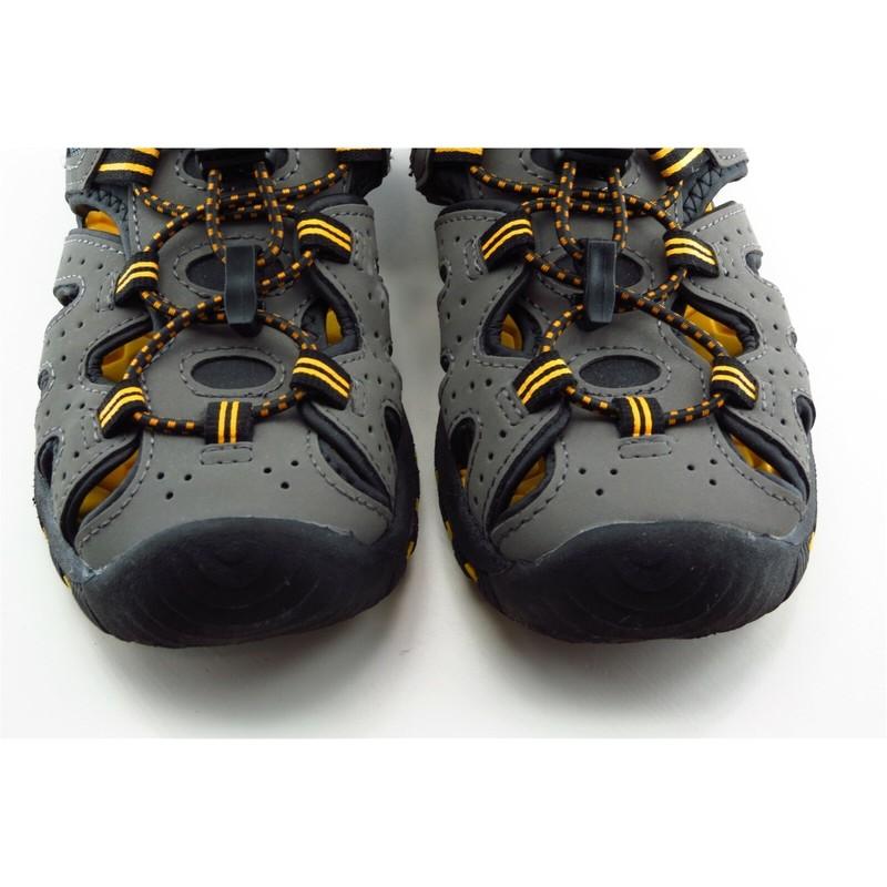 Khombu Youth Boys' 1M Gray Synthetic Sandals Casual Comfort Shoes