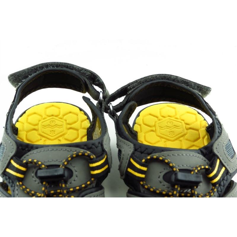 Khombu Youth Boys' 1M Gray Synthetic Sandals Casual Comfort Shoes