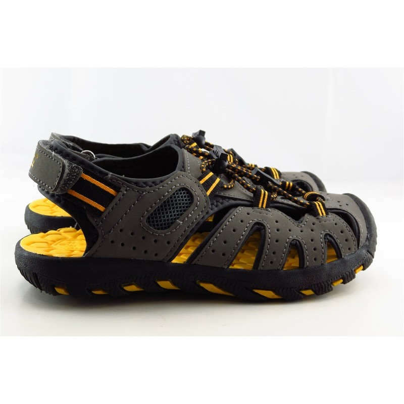 Khombu Youth Boys' 1M Gray Synthetic Sandals Casual Comfort Shoes