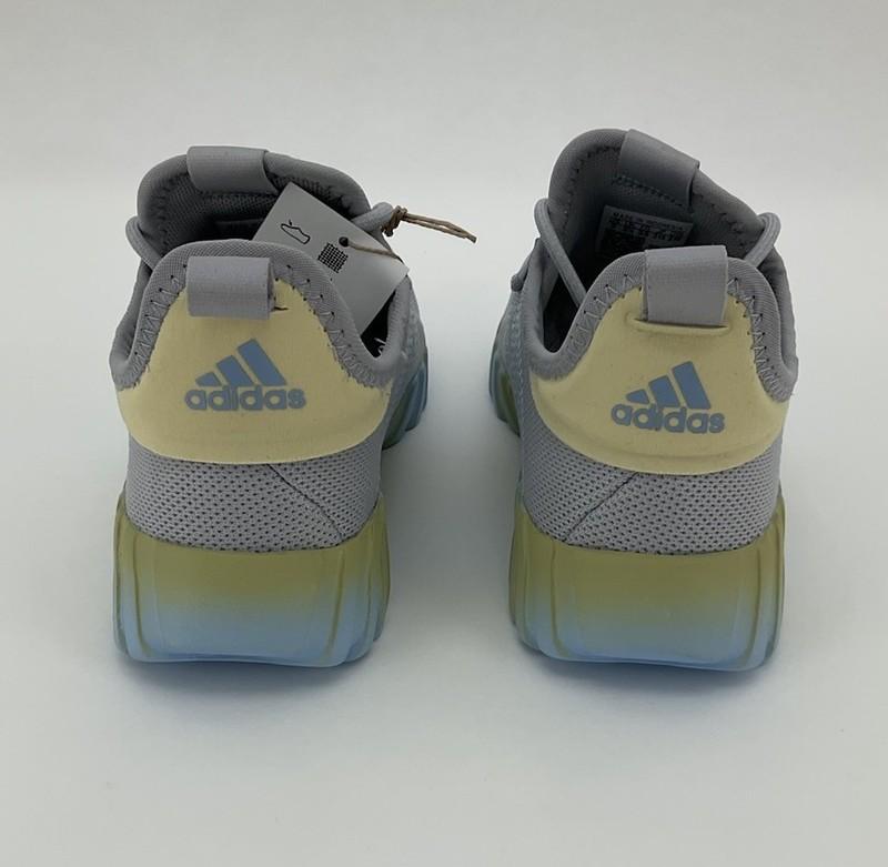 Kid's Adidas Kaptir Flow K Shoes Grey Two / Glow Blue - JR0428