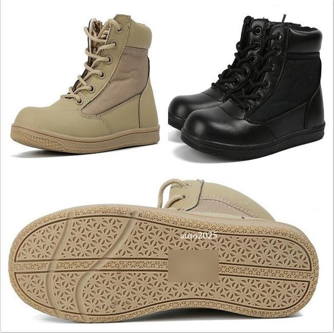 Kids Children Army SWAT Tactical Combat Boots Boys Girls Military Outdoor Shoes