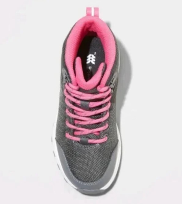 Kids' Dawson Lace-Up Winter Boots Gray/Pink - All In Motion - SIZE 13