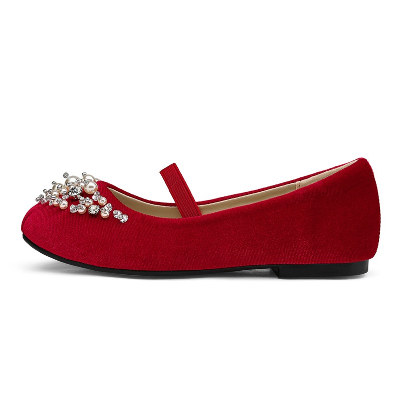 Kids Girls Flat Shoes Casual Mary Jane Shoes Princess Wedding Shoes