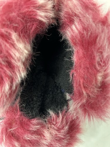 Kids - Kamik Girls Size 8 Waterproof Snow Pink Faux Fur Boot EUC