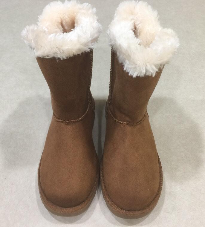KIDS KORNER "Cheyanne" Youth Girl's Chestnut Button Boot~~Size 12