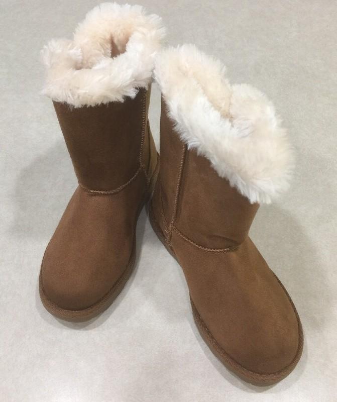 KIDS KORNER "Cheyanne" Youth Girl's Chestnut Button Boot~~Size 12