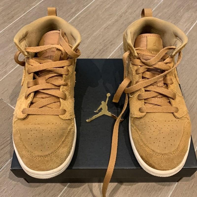 Kids Sneakers Jordan 1 Mid Golden Harvest Sail (BP) Size 3 Y Or 35 Euro