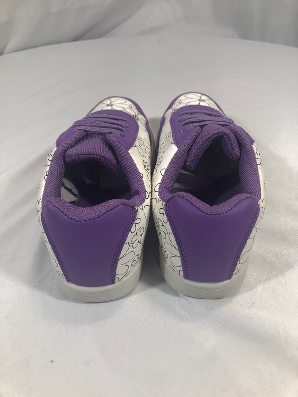 Kids Sneakers With A Personal Kick By Avon Youth Size 3 Purple & White