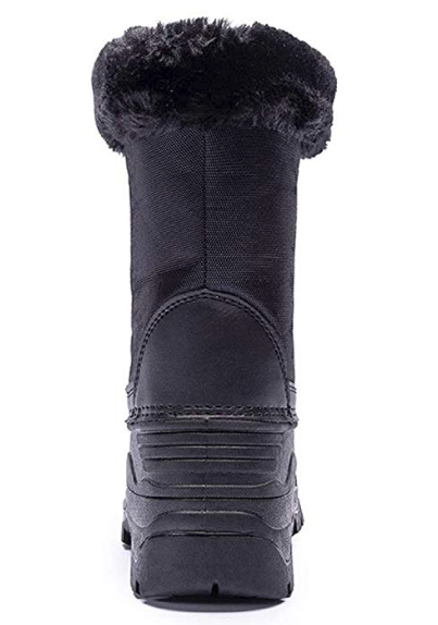 Kids Snow Boots Waterproof Boys Winter Boots Faux Fur Lined Girls Outdoor Shoes